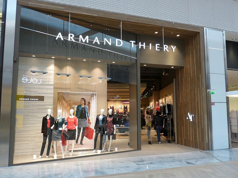 Enseignes R seaux de magasins pour la boutique Armand Thiery